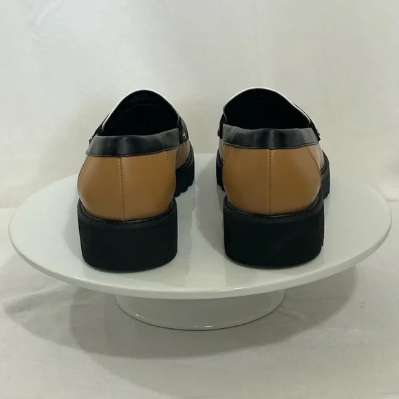 Franco Sarto - Women’s Loafers in Black, White, and Tan - Picture 4 of 15